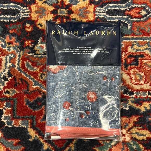 Ralph Lauren Home Bedding Nwt Ralph Lauren Indigo Traveler Sham
